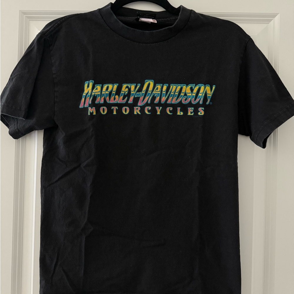 Harley-Davidson Black T-Shirt with Vibrant Logo